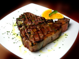 Plated Porterhouse Steak