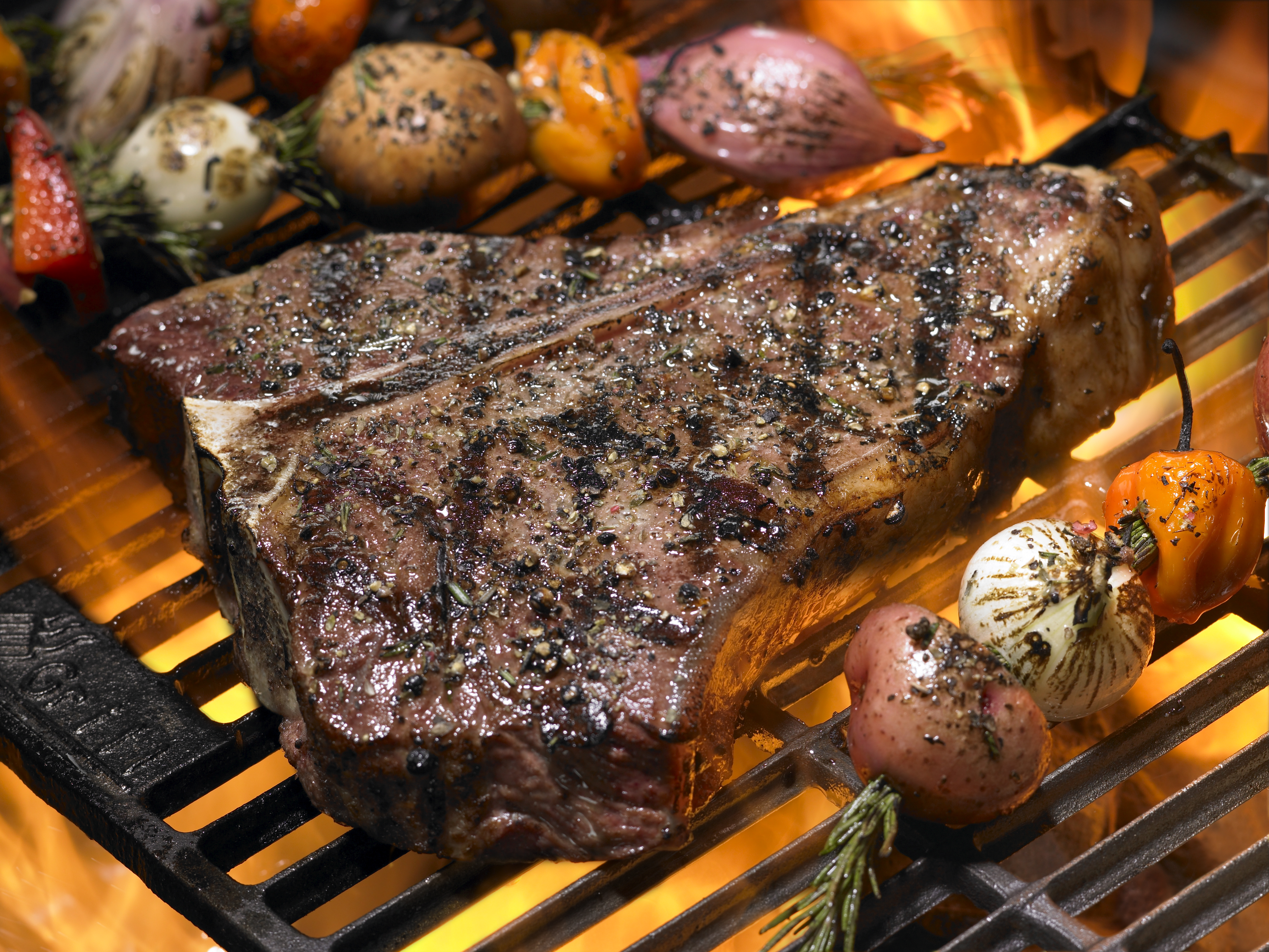 Porterhouse on Grill