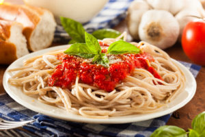 Homemade Spaghetti with Marinara Sauce