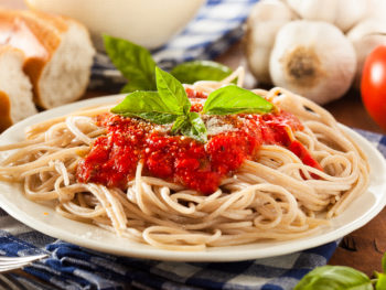 Homemade Spaghetti with Marinara Sauce